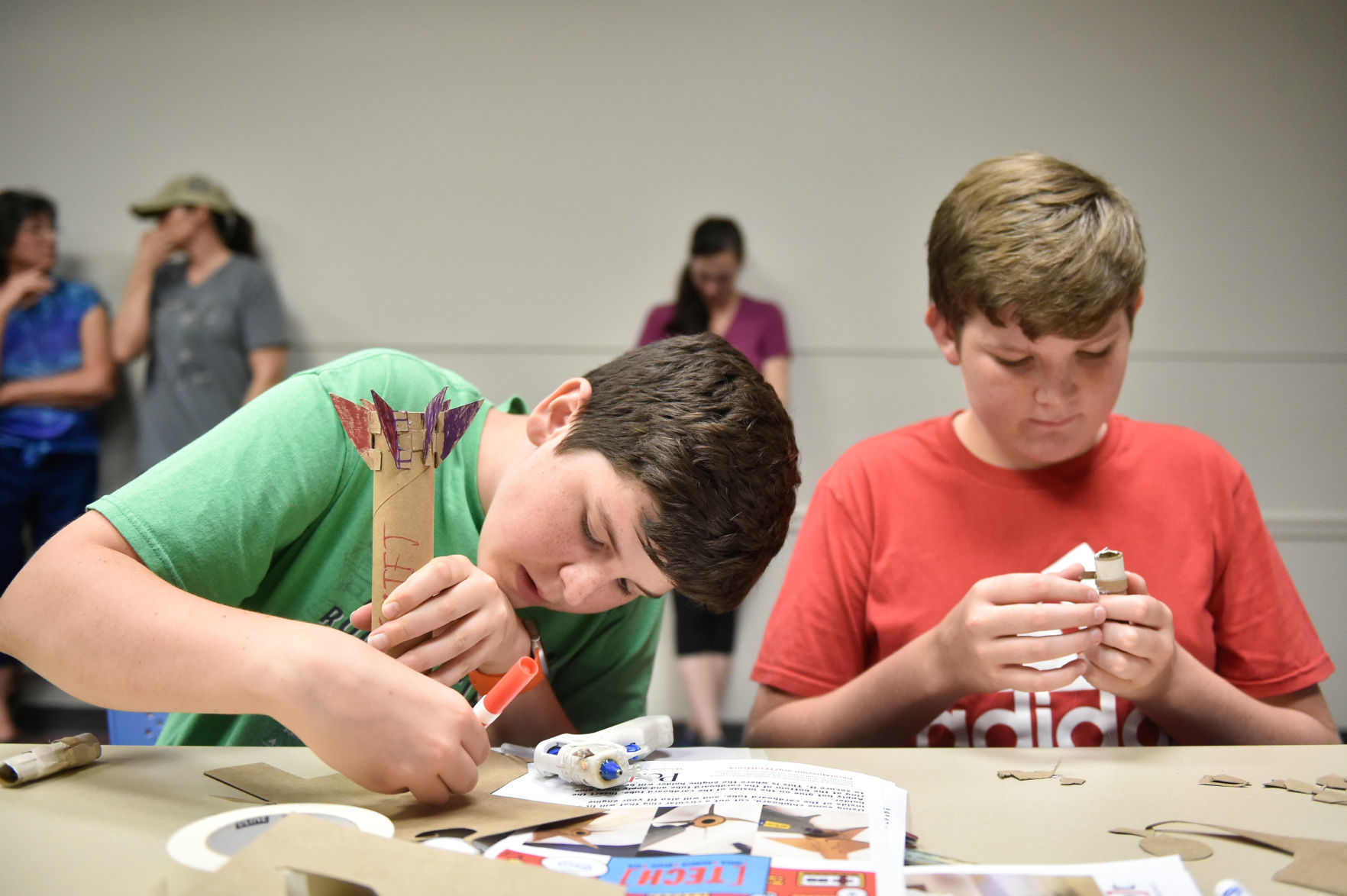 Brothers building rockets
